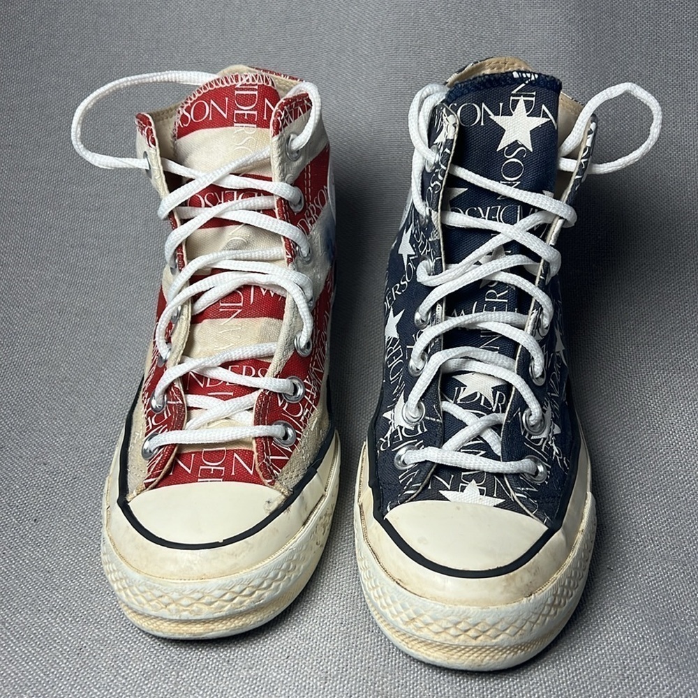 Converse Chuck 70 HI JW Anderson Americana Mood Indigo/Garnet platform sneakers - Picture 2 of 8